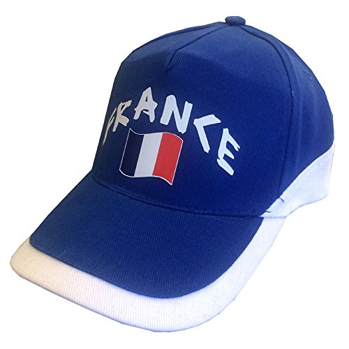Supportershop Frankreich Baseballkappe, blau/rot/weiß, verstellbar von Supportershop