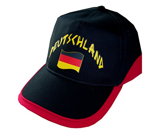 Supportershop Herren Allemagne Baseball-Cap, schwarz, one Size von Supportershop