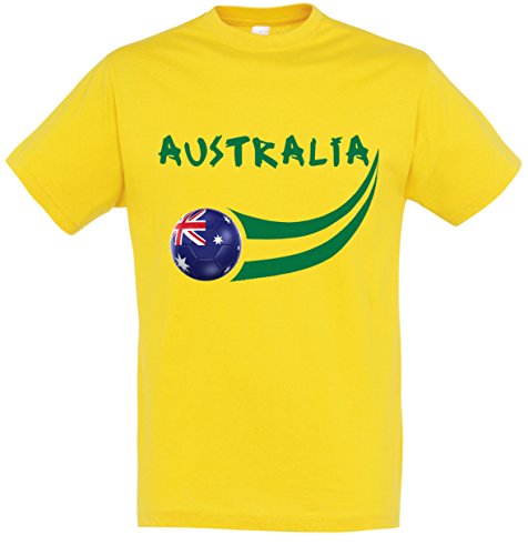 Supportershop Herren Australie T-Shirt, gelb, L von Supportershop