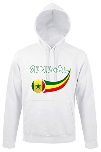 Supportershop Herren Senegal Hoodie Sweatshirt L weiß von Supportershop