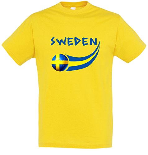 Supportershop Herren Suède T-Shirt, gelb, XL von Supportershop