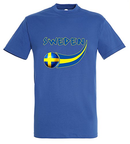 Supportershop Herren Suède T-Shirt, blau, XXL von Supportershop