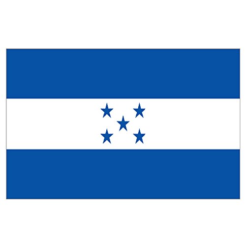 Supportershop Honduras Flagge, blau, 150 x 90 cm von Supportershop