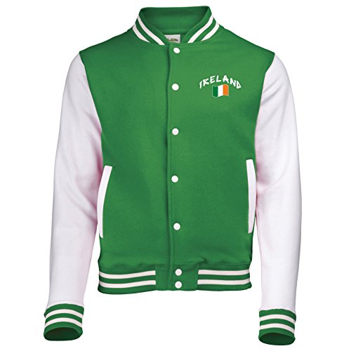 Supportershop Irland College Jacke zweifarbig für Kinder S grün von Supportershop