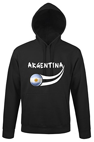 Supportershop Jungen Argentina Sweatshirt, Schwarz, L von Supportershop
