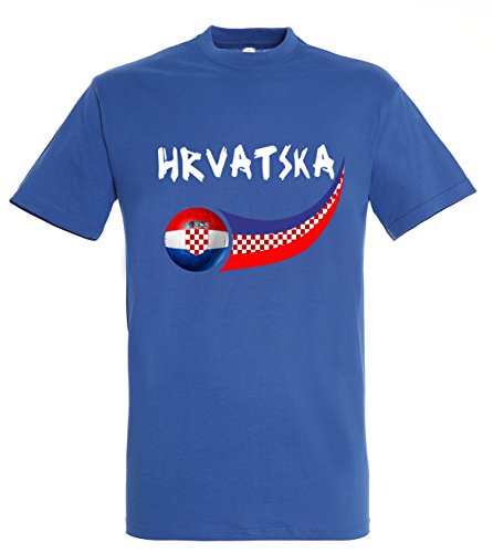 Supportershop Kroatien-T-Shirt für Jungen S blau von Supportershop