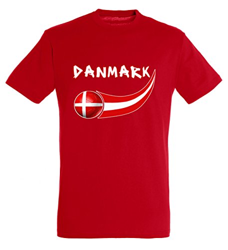 Supportershop Jungen T-Shirt Dänemark M rot von Supportershop
