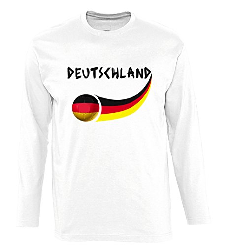 Supportershop Jungen Germany Langarmshirt, weiß, XL von Supportershop