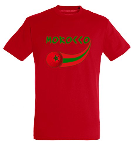 Supportershop Jungen Maroc T-Shirt, rot, XXL von Supportershop