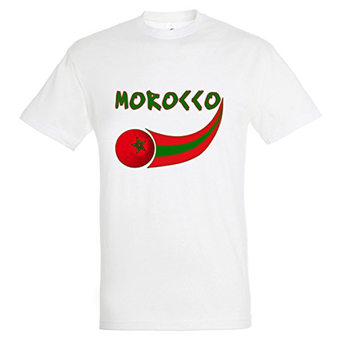 Supportershop Jungen Maroc T-Shirt, weiß, XL von Supportershop