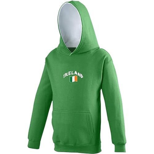 Supportershop Kapuzenpullover Irland, Kinder, Grün, 12 – 13 Jahre, Unisex, FR: XL (Größe Hersteller: von Supportershop
