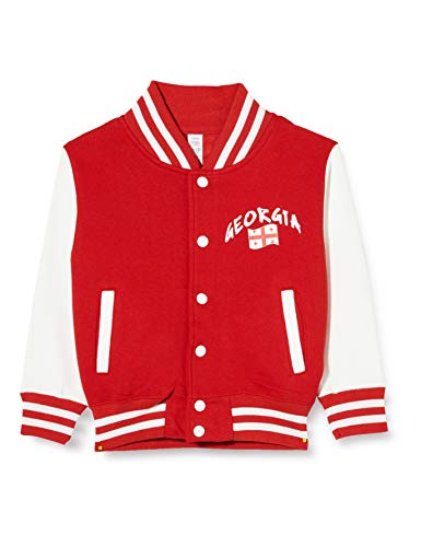 Supportershop Kinder Jacke, Rot und Weiß S rot von Supportershop