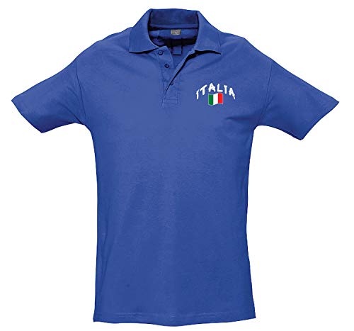Supportershop Kinder Polo Rugby Enfant Italie bleu royal Polohemd, blau, FR : XL (Taille Fabricant : 12 ans) von Supportershop