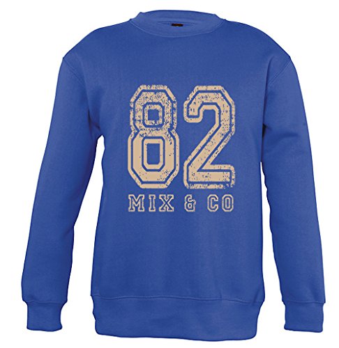 Supportershop Unisex-Kinder-Sweatshirts Einheitsgröße königsblau von Supportershop