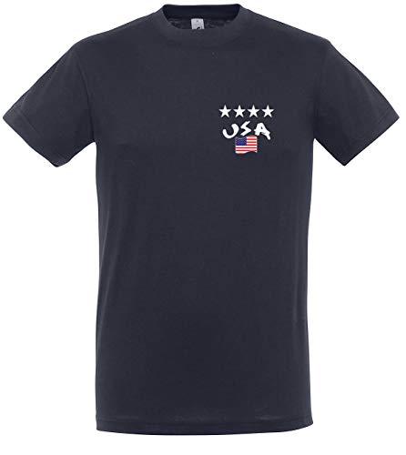 Supportershop Kinder T-Shirt 4 Sterne USA XXL blau von Supportershop
