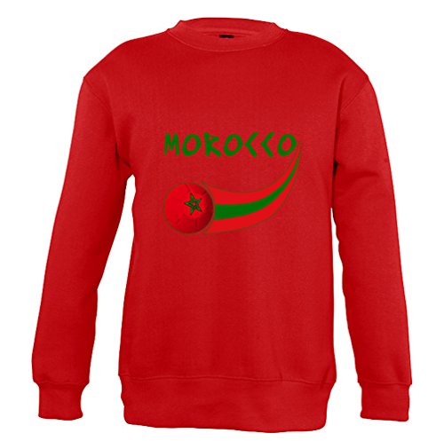 Supportershop Marokko Sweatshirt Jungen XL rot von Supportershop