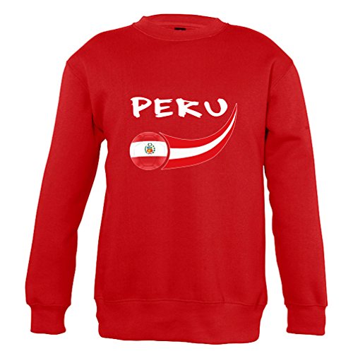 Supportershop Peru Sweatshirt Jungen M rot von Supportershop