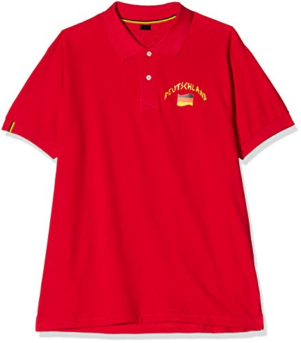 Supportershop Polo Allemagne Rouge Polohemd, rot, L von Supportershop
