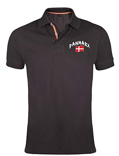 Supportershop Polo Danemark gris foncé Oberteil, grau, L von Supportershop