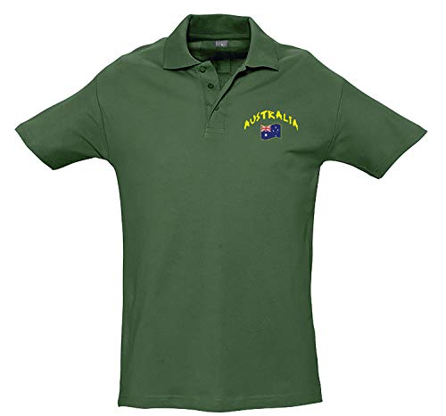 Supportershop Poloshirt Australien, Grün, Unisex, Erwachsene, FR: M (Größe Hersteller: M) von Supportershop