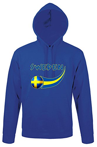 Supportershop Schweden – Herren Kapuzenpullover XL blau von Supportershop
