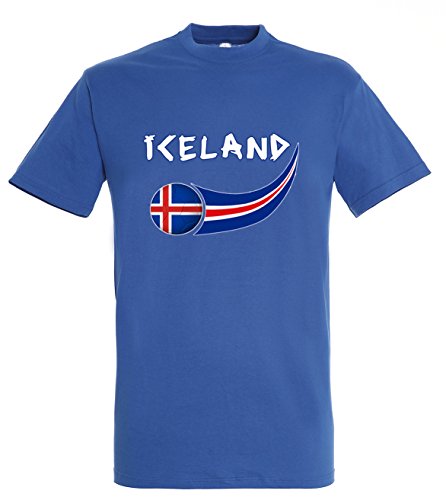Supportershop Mädchen T-Shirt Islande, königsblau, FR : XL (Taille Fabricant : 10 ans) von Supportershop