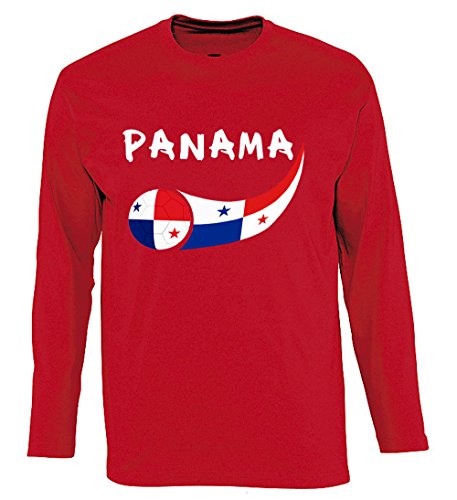 Supportershop Shirt Panama L/S Herren, Rot, FR: S (Größe Hersteller: S) von Supportershop