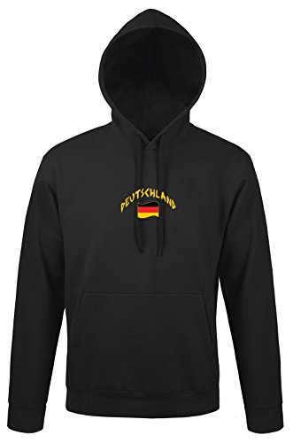 Supportershop Sweat Erwachsene Kapuze schwarz Deutschland Fußball L schwarz von Supportershop