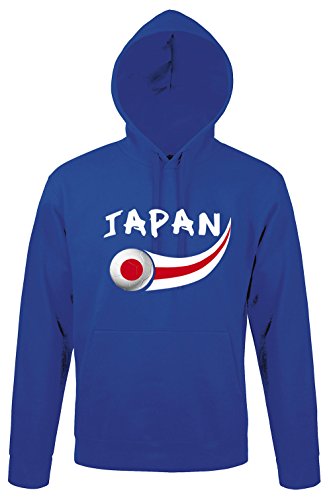 Supportershop Sweatshirt Kapuze Japan blau Herren, Blau Royal, fr: S (Größe Hersteller: S) von Supportershop