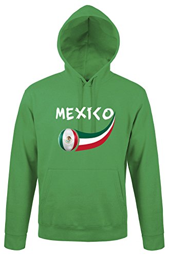 Supportershop Sweatshirt Kapuze Mexiko Herren, Grün, fr: L (Größe Hersteller: L) von Supportershop