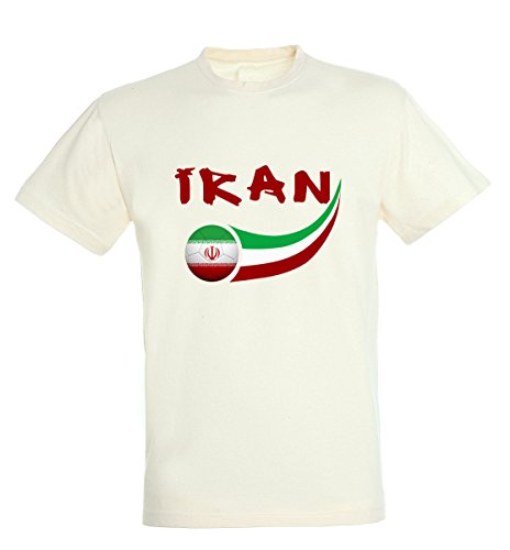Supportershop T-Shirt Iran Kinder Jungen, weiß, FR: 2 XL (Größe Hersteller: 12 Jahre) von Supportershop