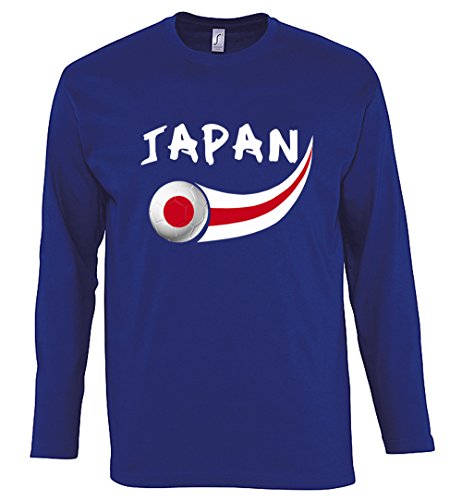 Supportershop T-Shirt Japan L/S Herren, Blau Royal, fr: S (Größe Hersteller: S) von Supportershop