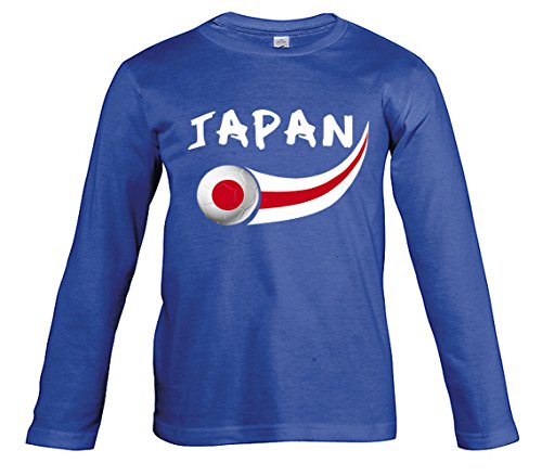 Supportershop T-Shirt Japan L/S Kinder Jungen, blau royal, FR: 2 XL (Größe Hersteller: 12 Jahre) von Supportershop