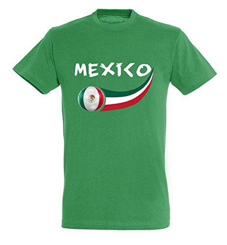 Supportershop T-Shirt Mexiko Herren, Grün, fr: S (Größe Hersteller: S) von Supportershop