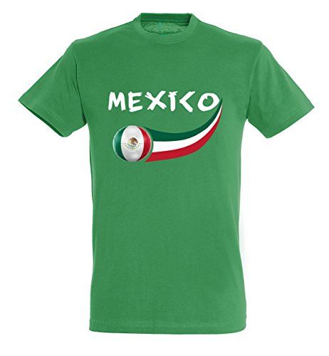 Supportershop T-Shirt Mexiko Herren, Grün, fr: XL (Größe Hersteller: XL) von Supportershop