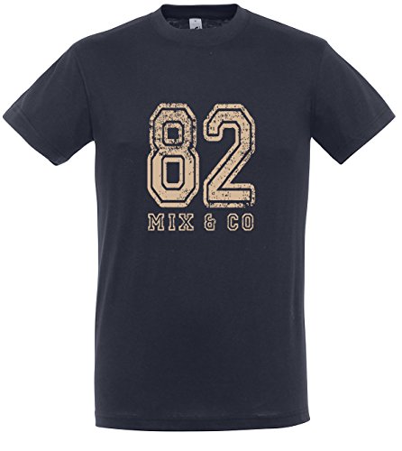 Supportershop T-Shirt Navy 82 Mix and Co Kinder 10 Jahre Marineblau von Supportershop