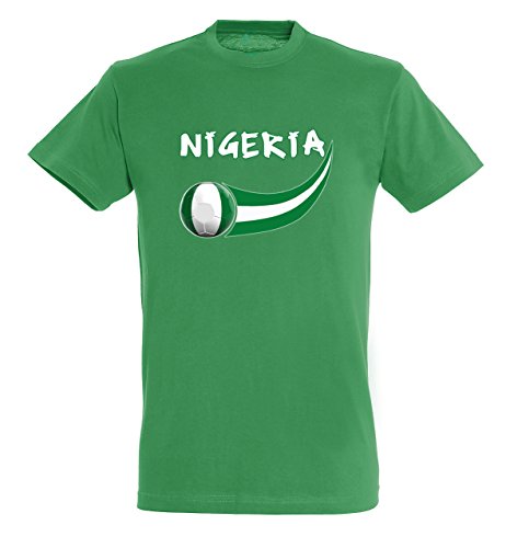 Supportershop T-Shirt Nigeria Herren, Grün, fr: S (Größe Hersteller: S) von Supportershop