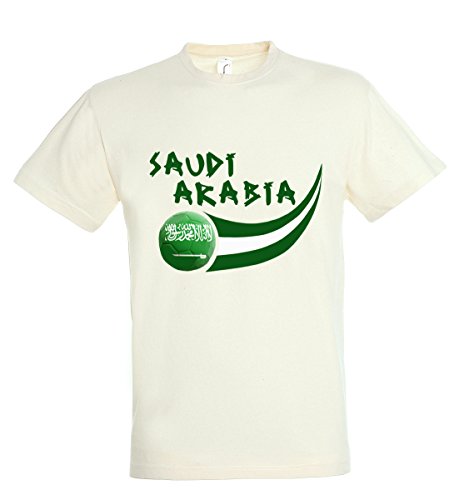 Supportershop T-Shirt Saudi Arabien Kinder Jungen, weiß, FR: 2 XL (Größe Hersteller: 12 Jahre) von Supportershop