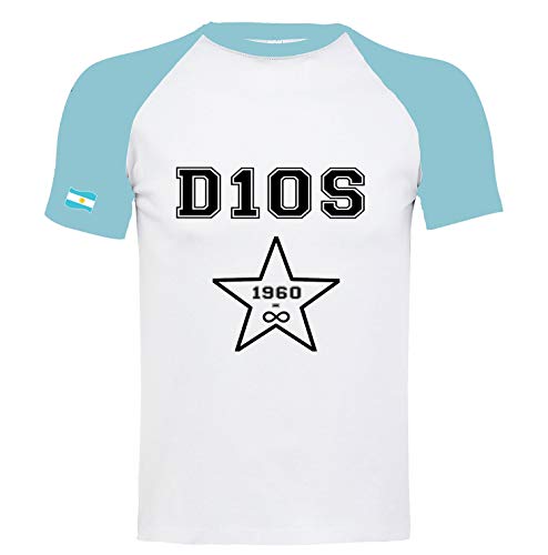 Supportershop T-Shirt zweifarbig schwarz und himmelblau D10S T-Shirt zweifarbig schwarz und himmelblau D10S Unisex S weiß von Supportershop