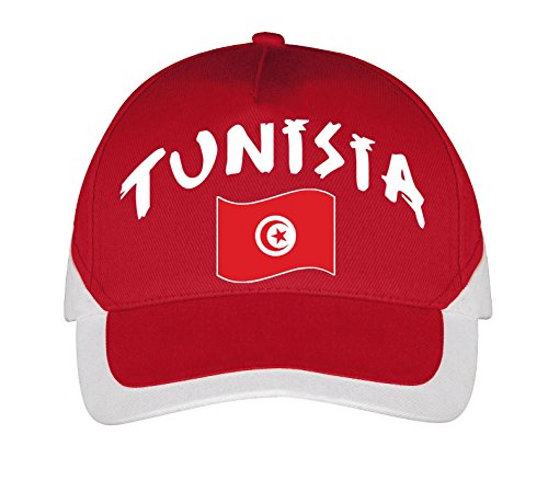 Supportershop Fußball Tunesien Mütze, Rot, FR: Einheitsgröße (Größe Hersteller: One Size) EU von Supportershop