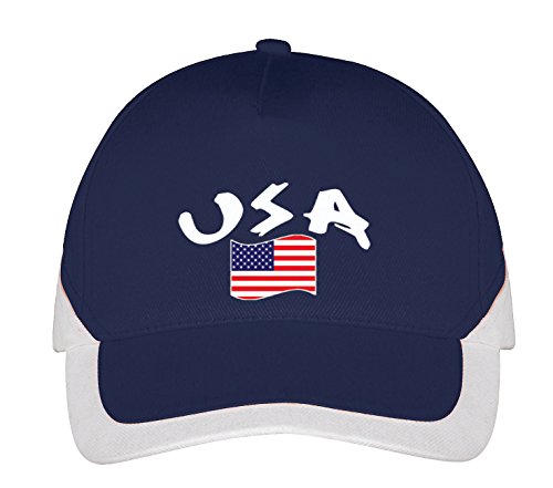 Supportershop USA Baseball-Cap, blau, Einheitsgröße von Supportershop