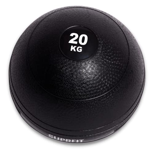 SUPRFIT - Medizinball 20kg - Speziell gummierter Slamball mit griffiger & Rutschfester PVC Oberfläche - Power Ball für Übungen im Schnellkraft- & Kraftausdauertraining ohne zurückprallen vom Boden von SF SUPRFIT