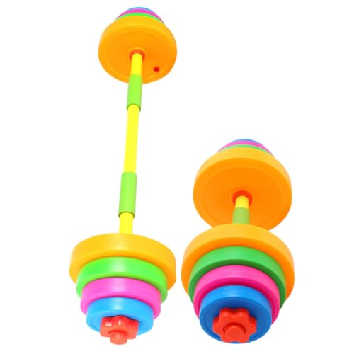 Supvox 1 Set Langhantel-Gewichtsset Für Kinder – Verstellbares Gewichtheben Powerlifting Bunte Fitness-Hanteln Für Kinder Kleinkinder Anfänger Fitnessstudio von Supvox