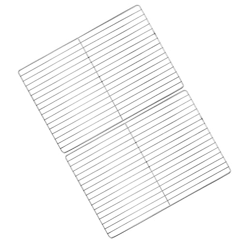 Supvox 2 Stück Grillrost Teilig BBQ Grillnetz mit Feinem Maschendesign Rostfrei Vielseitig für Outdoor Barbecue Robust Einfach zu Reinigen für Gleichmäßiges Grillen und Haltbarkeit von Supvox