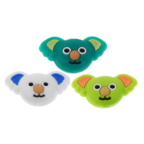 Supvox 3 Stück Cartoon Schläger Stoßdämpfer Silikon Tennisdämpfer Silikon Tennisdämpfer Tennis Vibrationsdämpfer Schlägerdämpfer Ersatz Schläger Stoßdämpfer Silicagel von Supvox