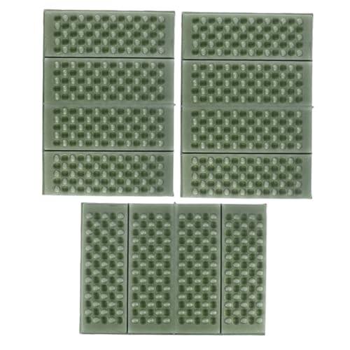 Supvox 3 Stück Teiliges Outdoor Sitzkissen Set Faltbare Wasserabweisende Schaumstoffmatte Militärgrün Leichtes Strapazierfähiges Sitzpolster für Camping Wandern Picknick und von Supvox