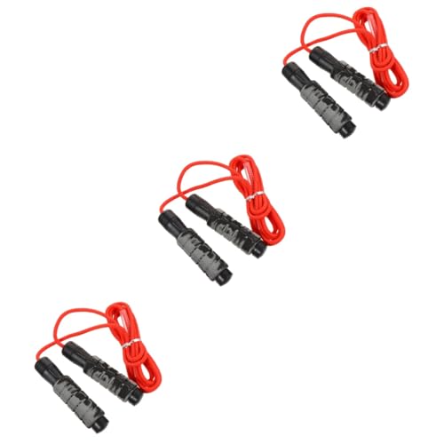 Supvox 3st Springseil Trainingsgeräte Für Kinder Gesund Heimtrainingsgerät Seilspringen Trainieren Rot Sprungring Pp Fitness Einstellbar von Supvox