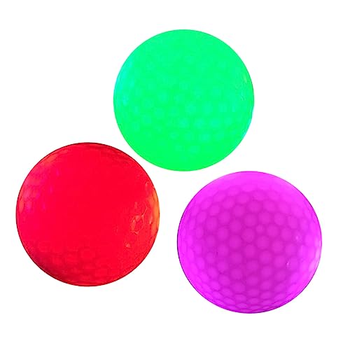 Supvox 4 Stück Abschlussball Leuchtender Ballspielball Geführter Spielball Beleuchtete Bälle Golfball Golfbälle Leuchtende Kugeln Seebälle Rote Kugeln Helle Kugel Blitzkugel Scheinen von Supvox