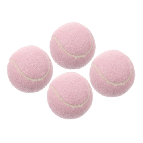 Supvox 4 Stück Weiche Gummi Tennisbälle für Anfängerinnen Strapazierfähige Trainingsbälle für Tennisübungen Übungsspielzeug zur Verbesserung von Koordination und Reaktion von Supvox