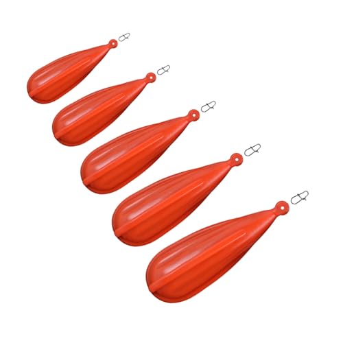 Supvox 5 Stück Teiliges Angelübungsköder Robustem PVC Praktisches Wurftraining für Anfänger Kratzfester Bodenschutz Wurfhilfe für Spielplatz Orange von Supvox